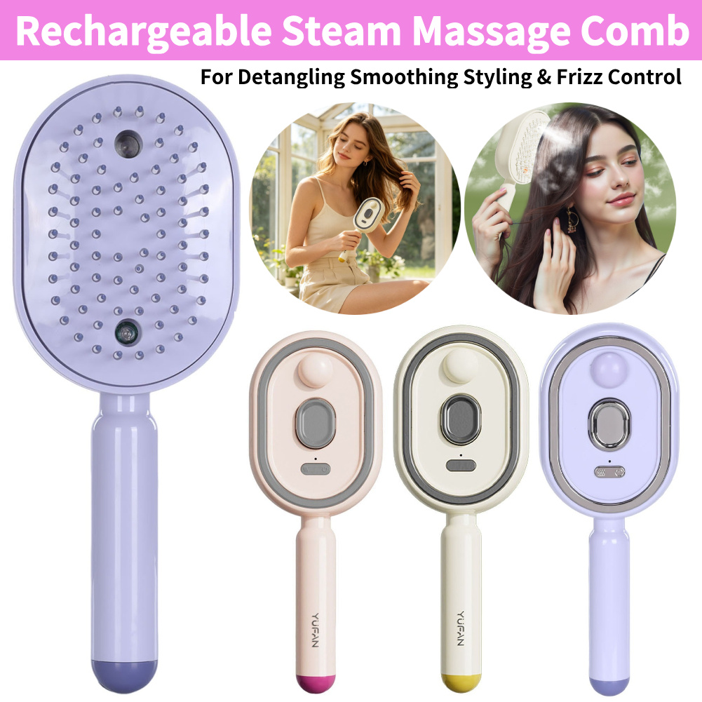 Hair Care Essential Oil Atomizing - Stoomborstel voor haar Elektrische spray Massagekam