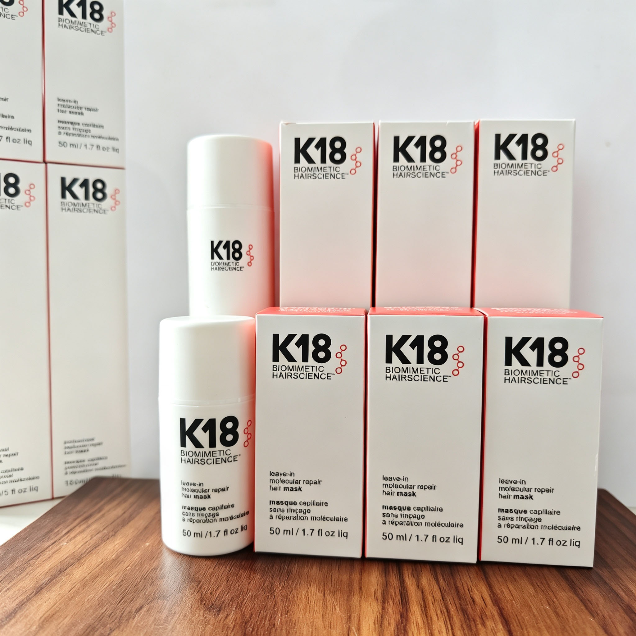 Hair Care Keratin - K18 Leave-In Moleculair Reparatie Haarmasker 3PCS