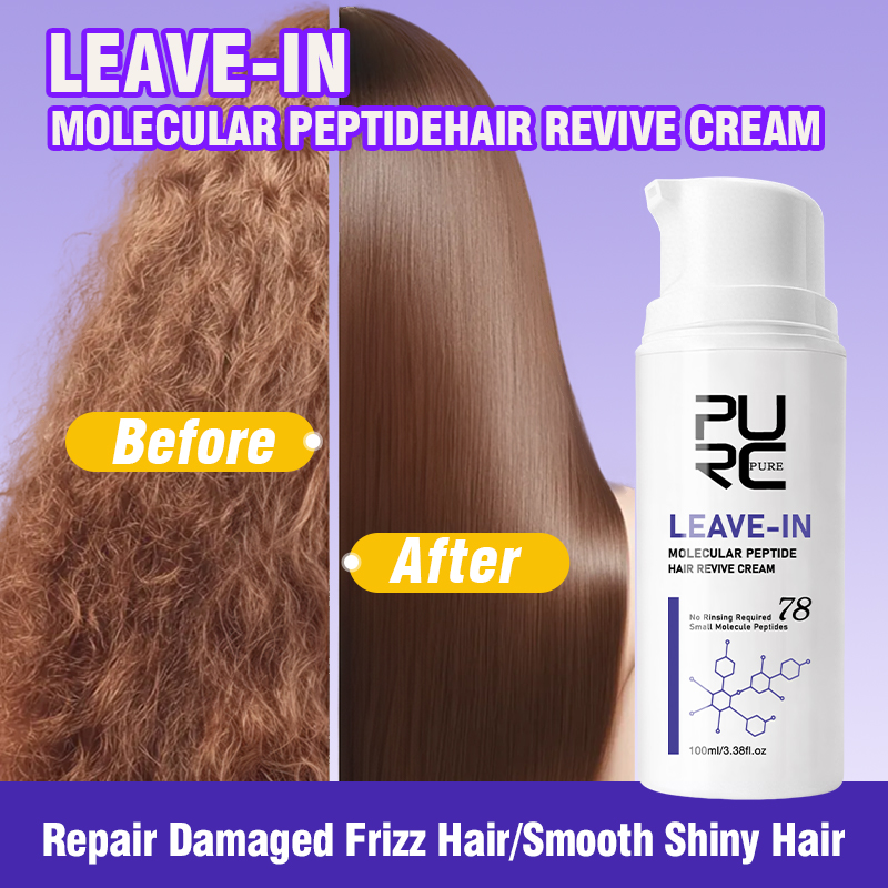Hair Care Keratin - PURC Leave-In Keratine Haarcrème, Herstellend Haarmasker,