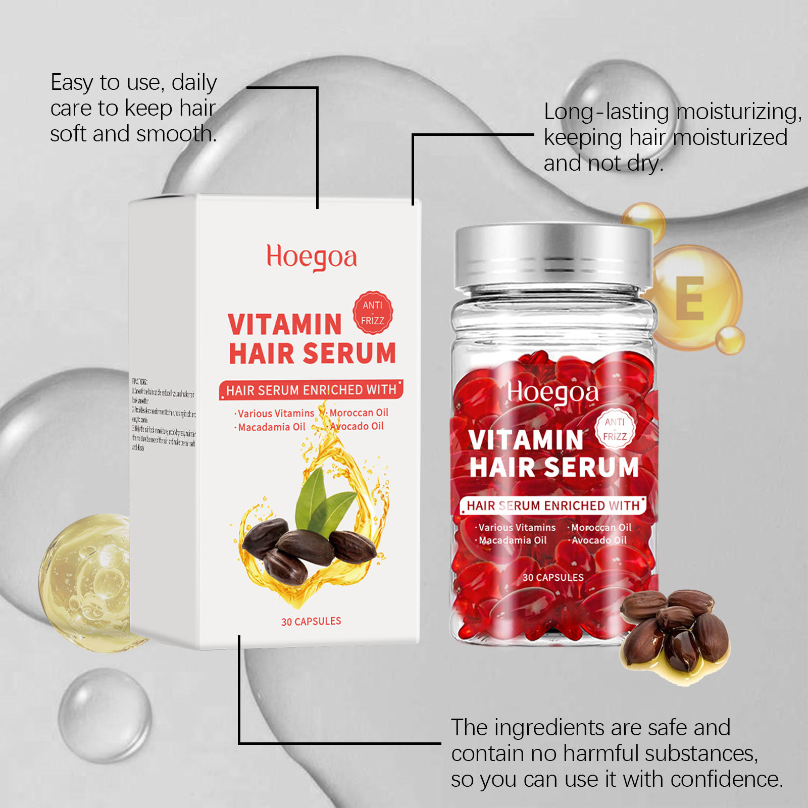 Hair Care Growth - Vitamine Haarverzorging Serumcapsules Vergroot de hergroei