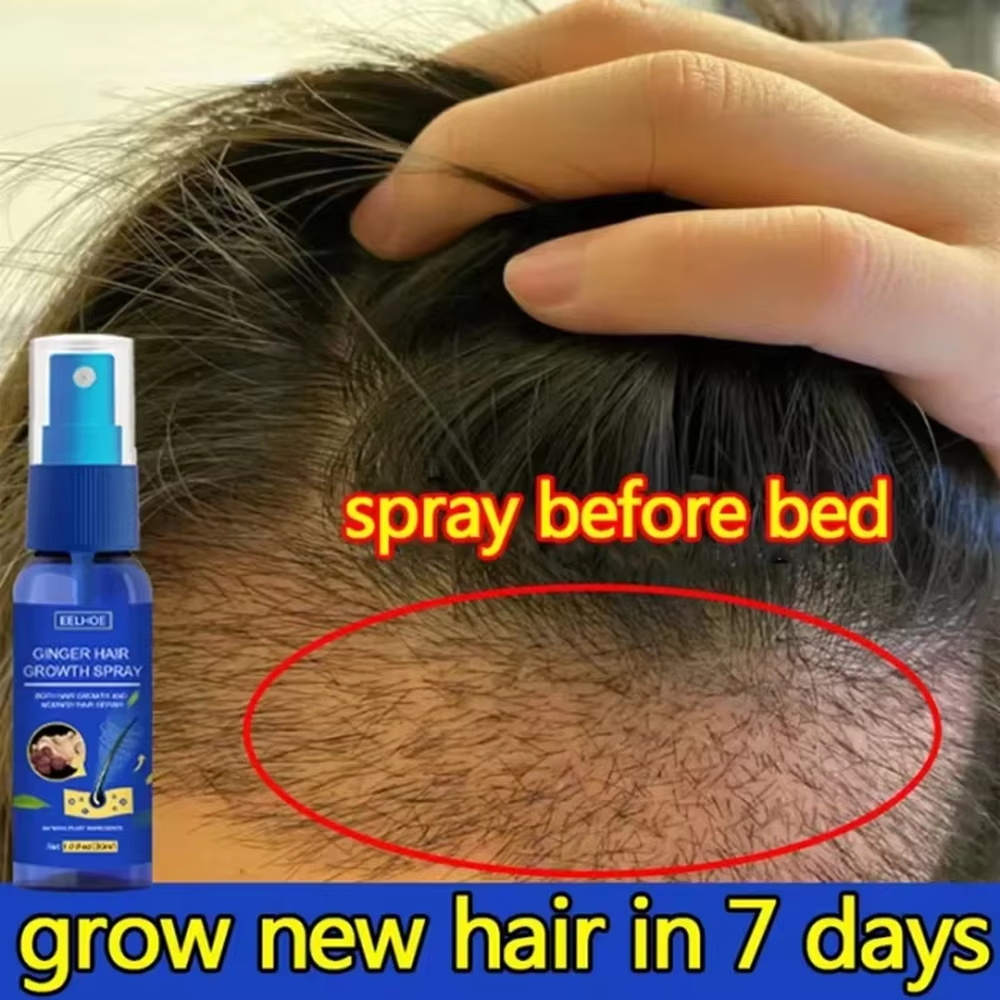 Hair Care Growth - Snelle gember haar groeispray, wortelversterkend, tegen