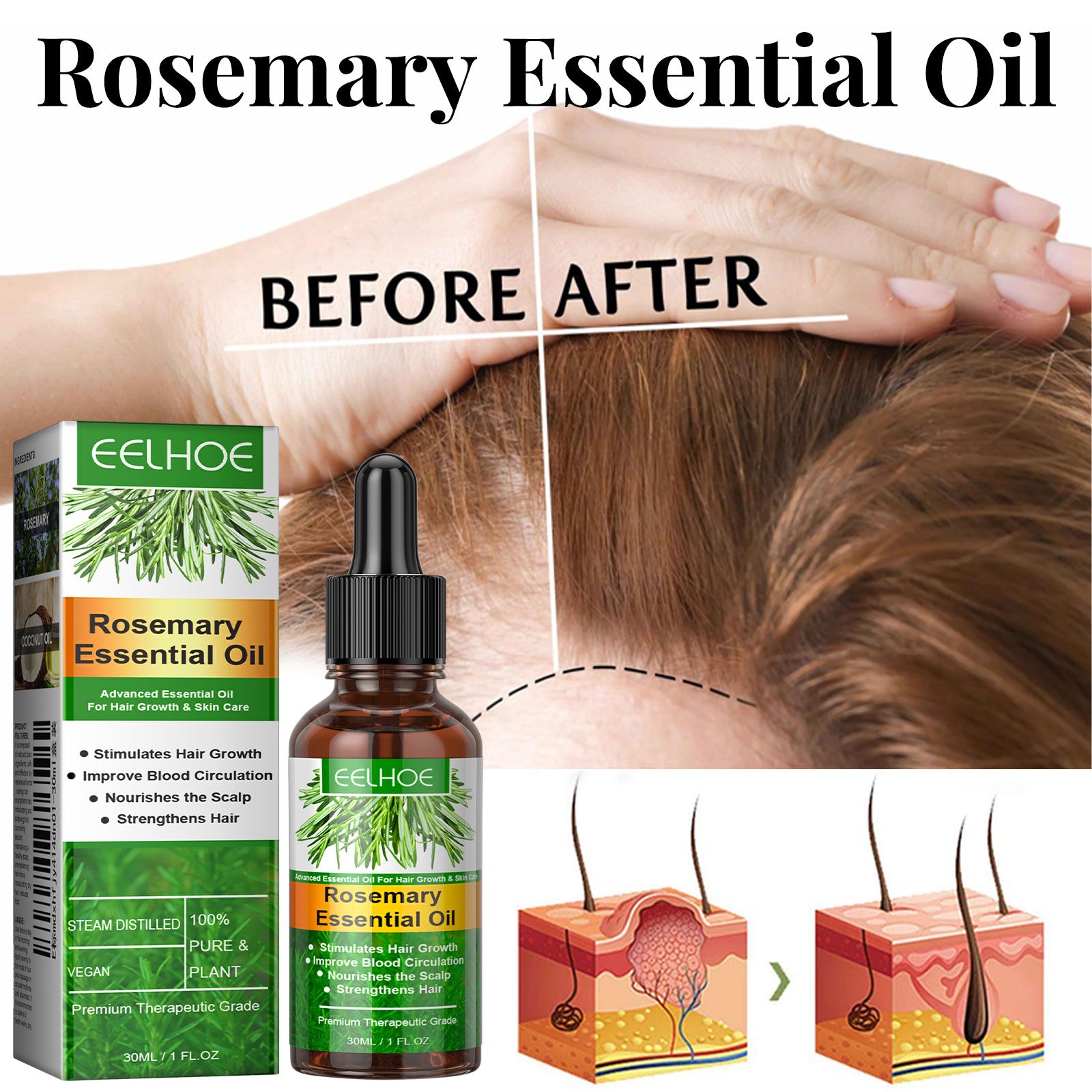 Haargroei Serum Snelgroeiende  - Hair Care Essential Oil Atomizing recensie en prijs